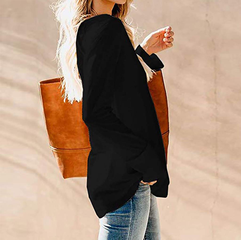 Women's Henley Sweater with Front Buttons - Waffle Knit Long Sleeve V-Neck Tunic Blouse for Casual Wear | Perfect for Office, Date Night & Fall Layering