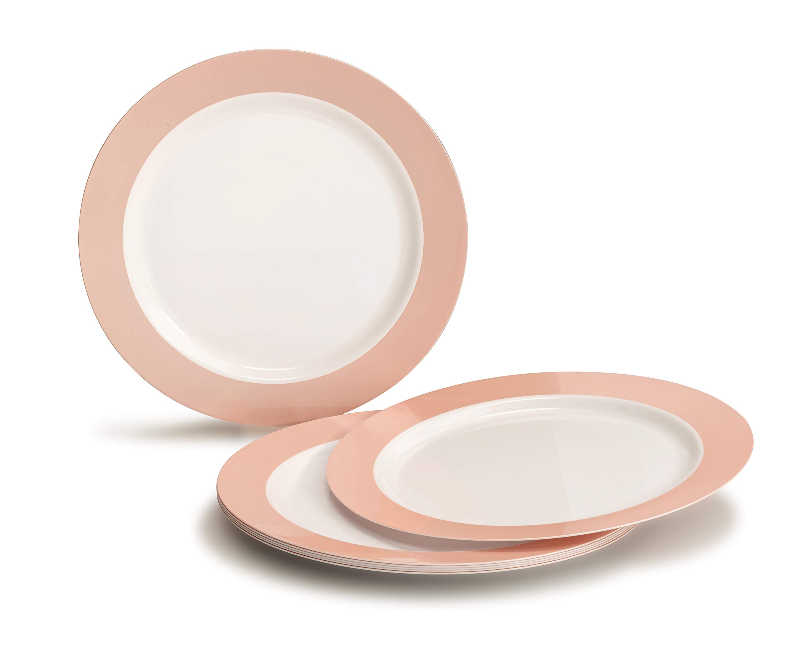 240-Pack Disposable Plastic Plates for Weddings & Parties - 10.5