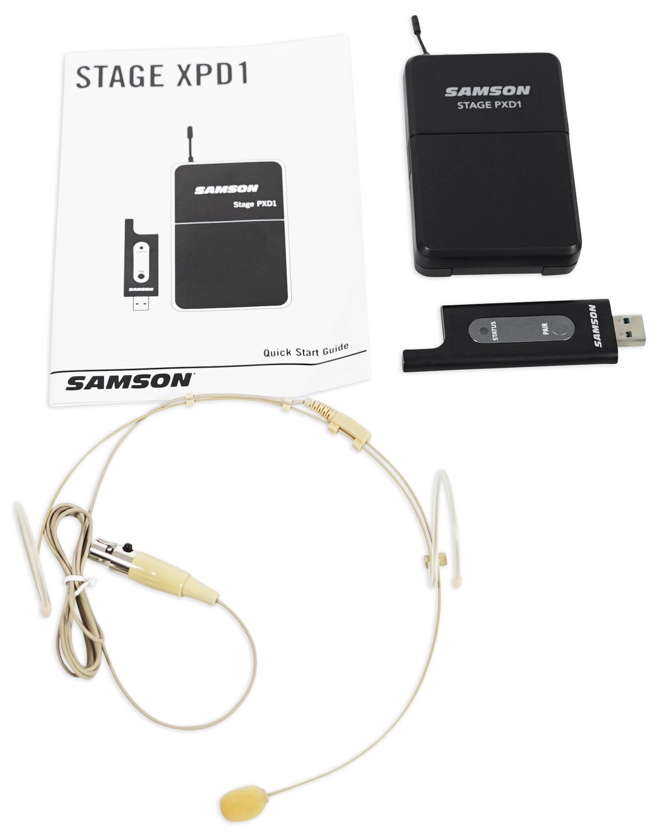 Samson SWXPD1BDE5 Stage XPD1 USB Digital Wireless Headset Microphone System - Professional Studio & Live Performance Use