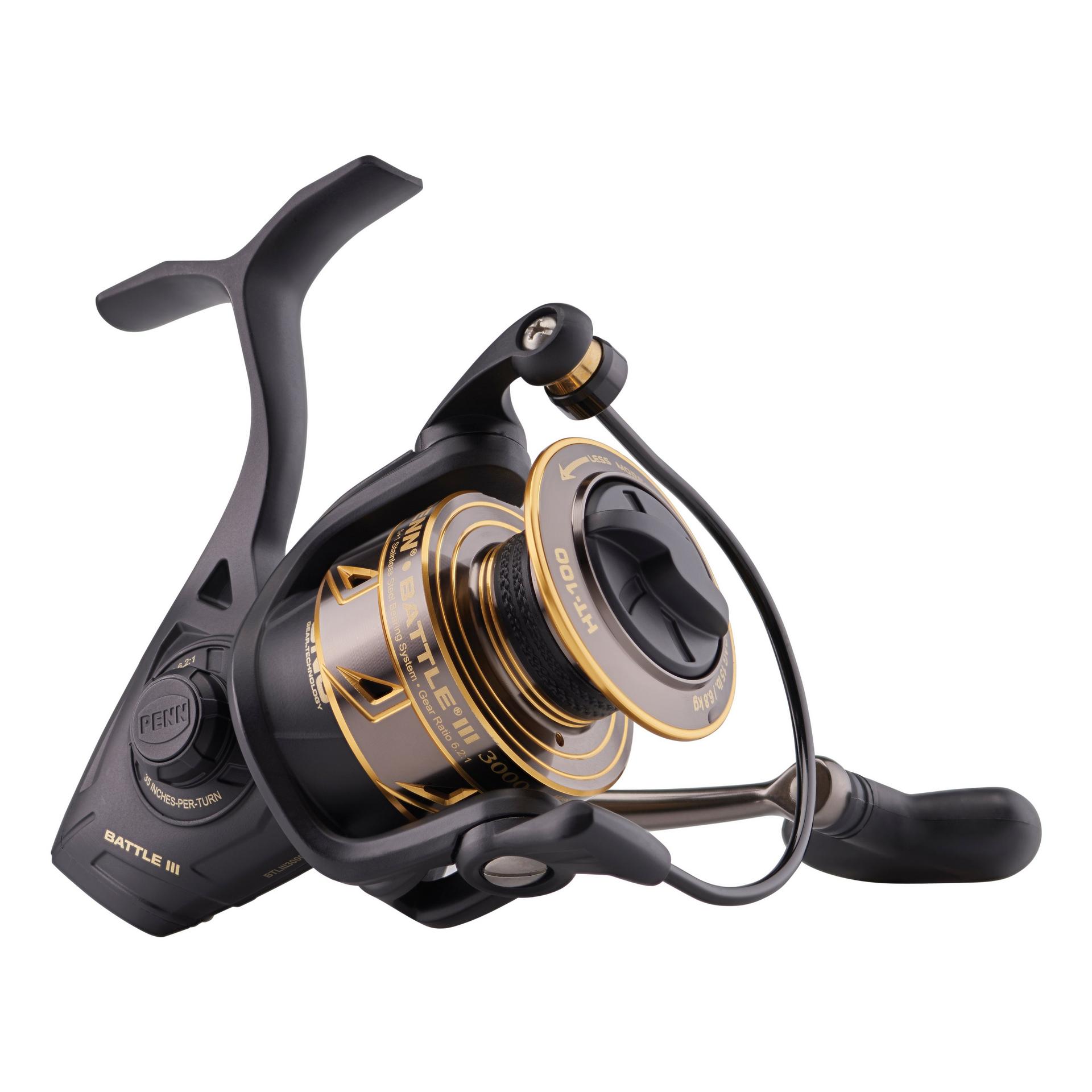 Battle® III Spinning Reel - High Performance Saltwater Fishing Reel with Smooth Drag System | Perfect for Offshore, Surf, and Pier Fishing Adventures