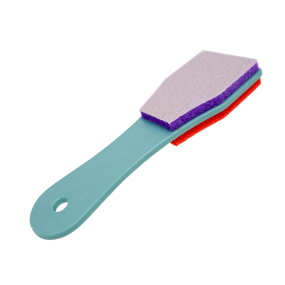 Allegro Combs Spongy Foot File & Callus Remover - Professional Pedicure Foot Scrubber for Smooth Heels - Perfect for Home Pedicure & Foot Care Routine