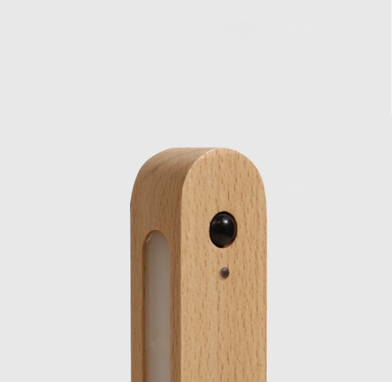IllumiKey Magnetic Wooden Key Holder with Sensor Nightlight - Organize Keys & Find Them Easily in the Dark - Perfect for Entryway, Bedroom, or Office
