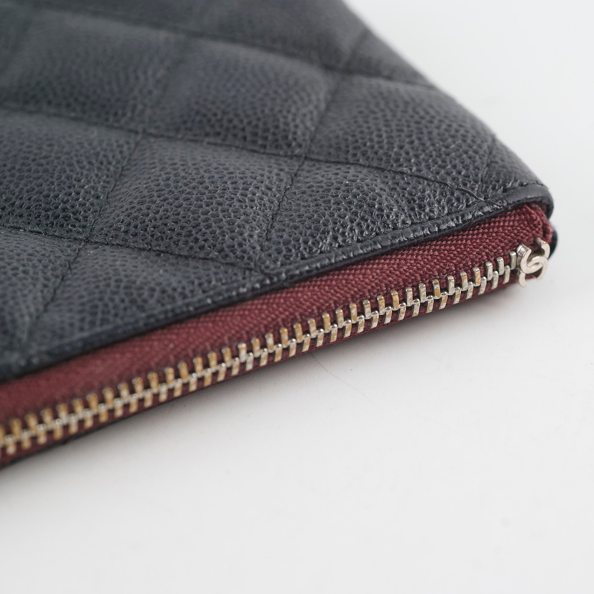 Chanel Caviar O Case Black Series 25 - Luxury Leather Card Holder for Women | Perfect for Everyday Use, Travel & Gift Giving