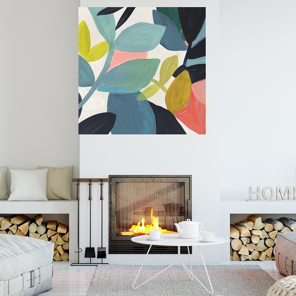 Fine Art Canvas Wall Decor by Artist Aimee Wilson - 32x32 Inch Modern Abstract Painting for Living Room, Bedroom, Office & More - Ready to Hang Home Decor - Perfect for Contemporary Spaces & Gift Giving