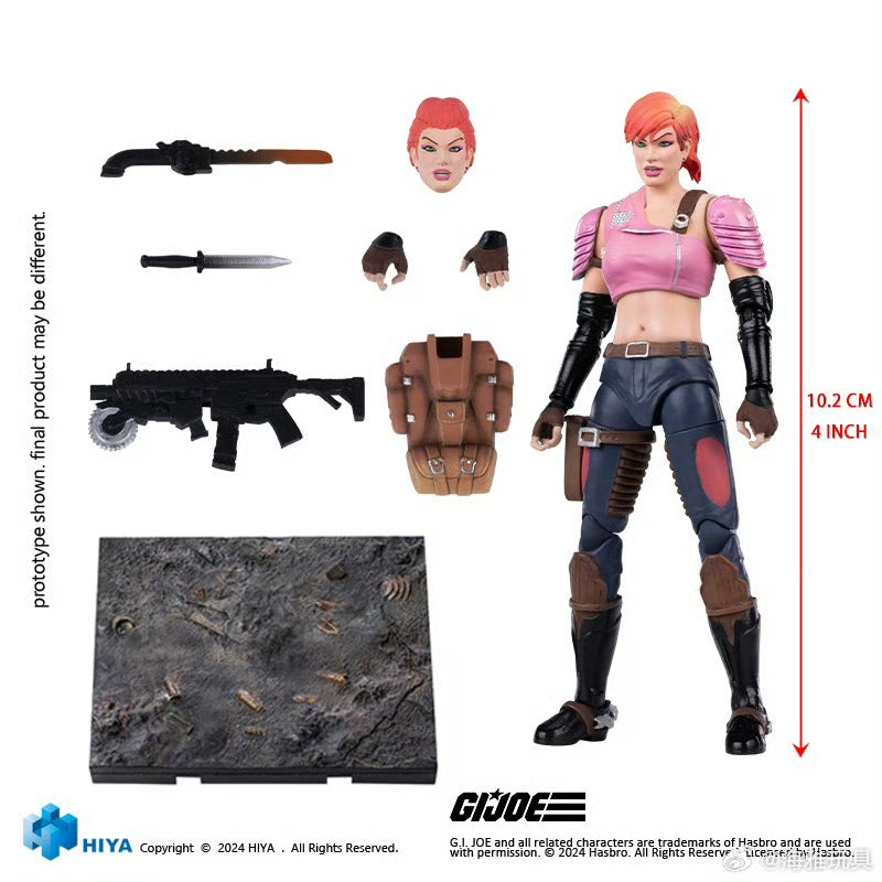 Pre Order - Hiya 1/18 Scale 4-Inch G.I. Joe Zarana Action Figure - Highly Detailed Collectible Toy for Display & Play | Perfect for G.I. Joe Fans & Collectors