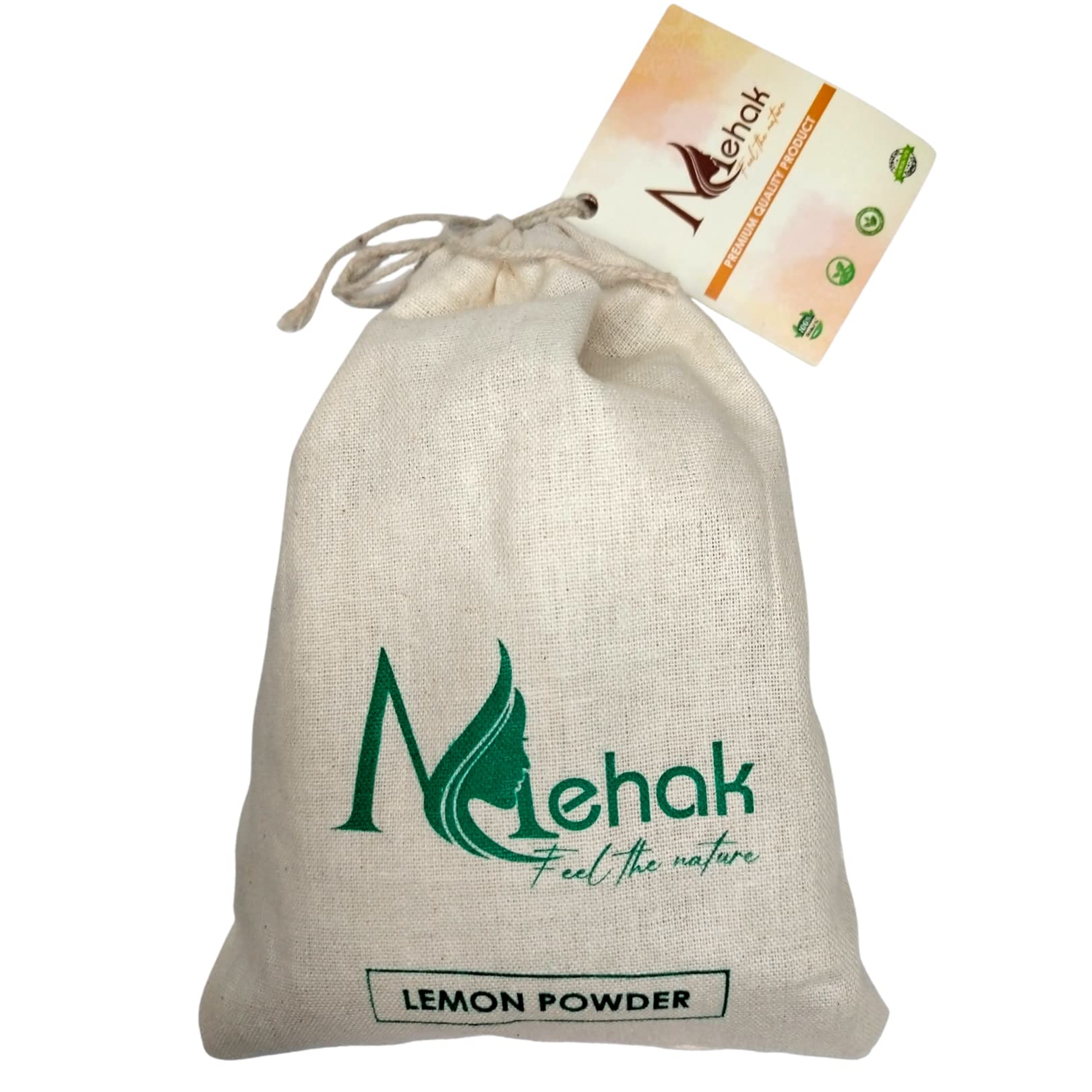 Organic Lemon Peel Powder for Skin & Hair Care - 200g | Brightening Face Pack & Scalp Treatment | Natural Exfoliator for Glowing Skin & Healthy Hair | Vegan & Chemical-Free