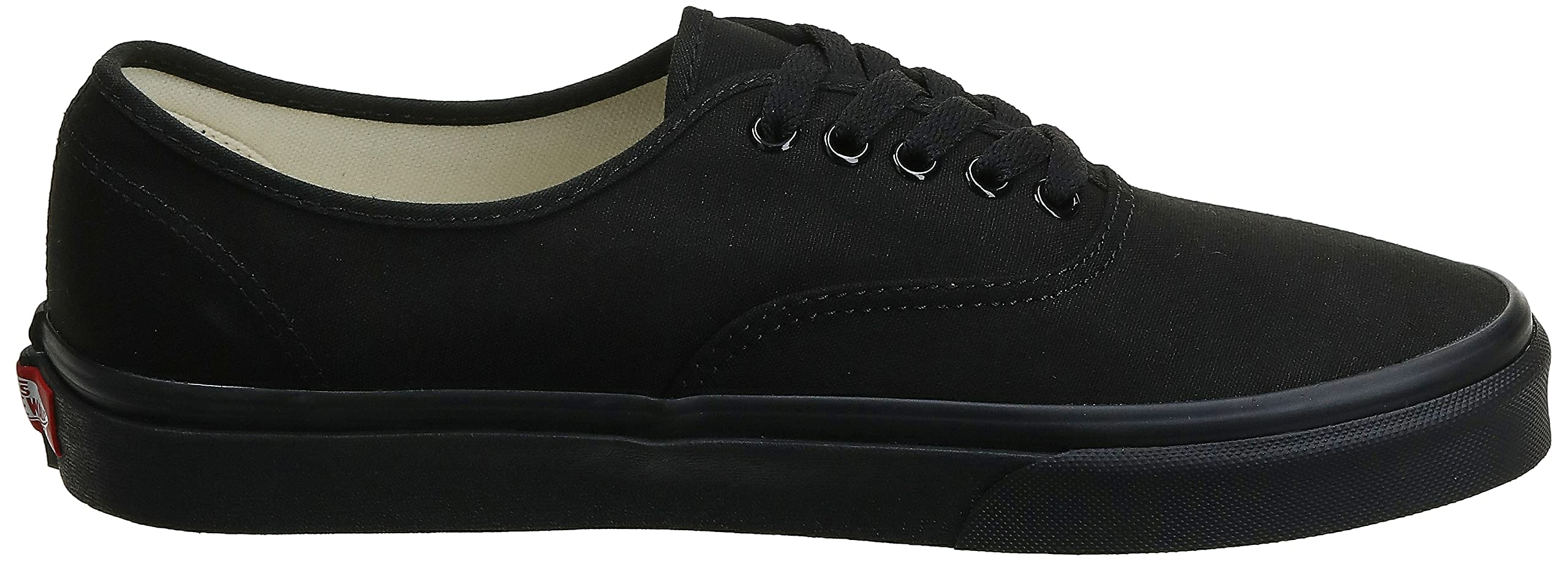 Vans Authentic Unisex Sneakers - Black/Black - Classic Canvas Shoes for Men & Women | Perfect for Casual Wear, Skateboarding & Street Style
