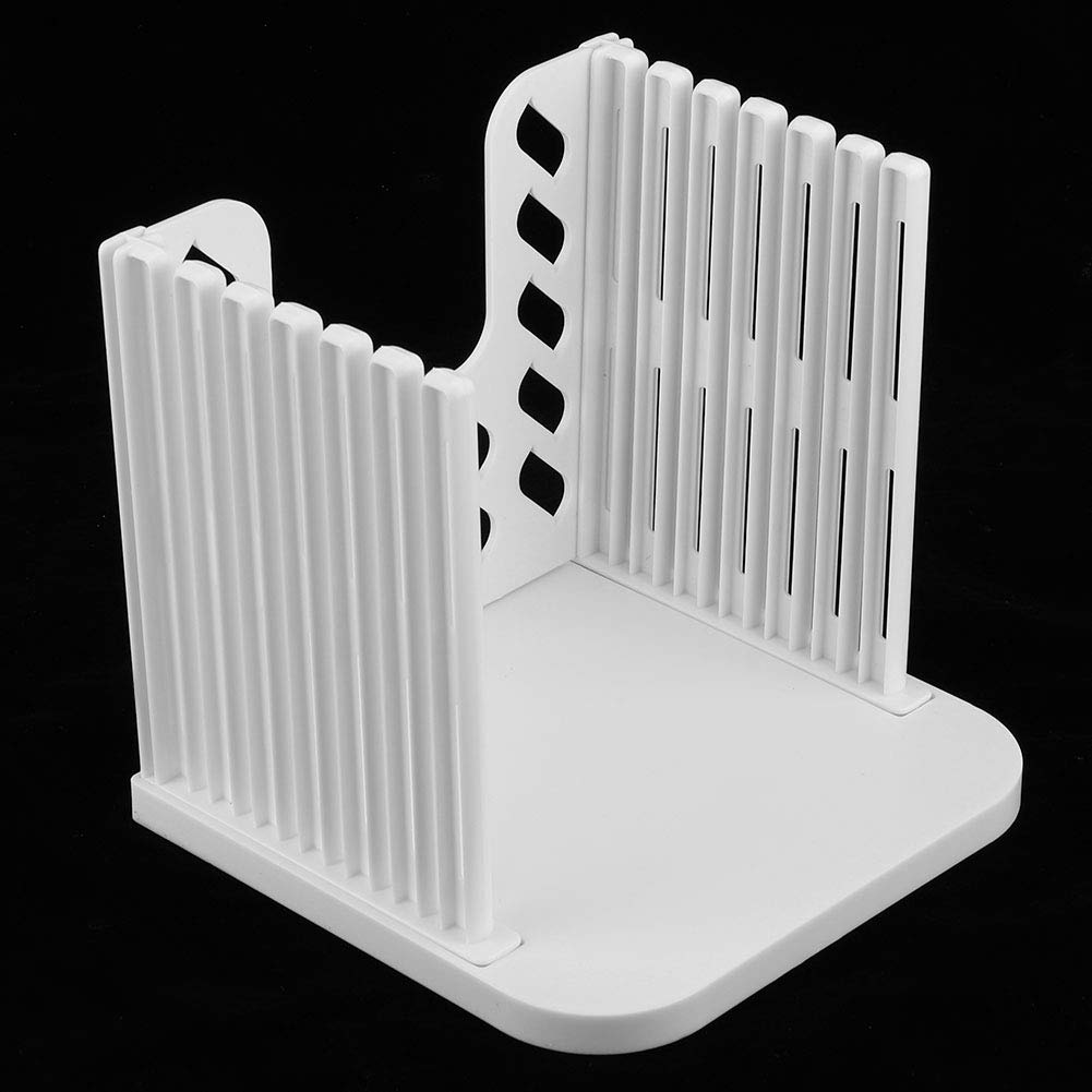 Alvinlite Foldable Bread Slicer Guide - Perfect for Homemade Bread, Loaves & Bagels - Stainless Steel Toast Cutter with Measurement Marks - Essential Kitchen Baking Tool for Perfect Slices Every Time (Ideal for Sandwiches, French Toast & Breakfast Prep)