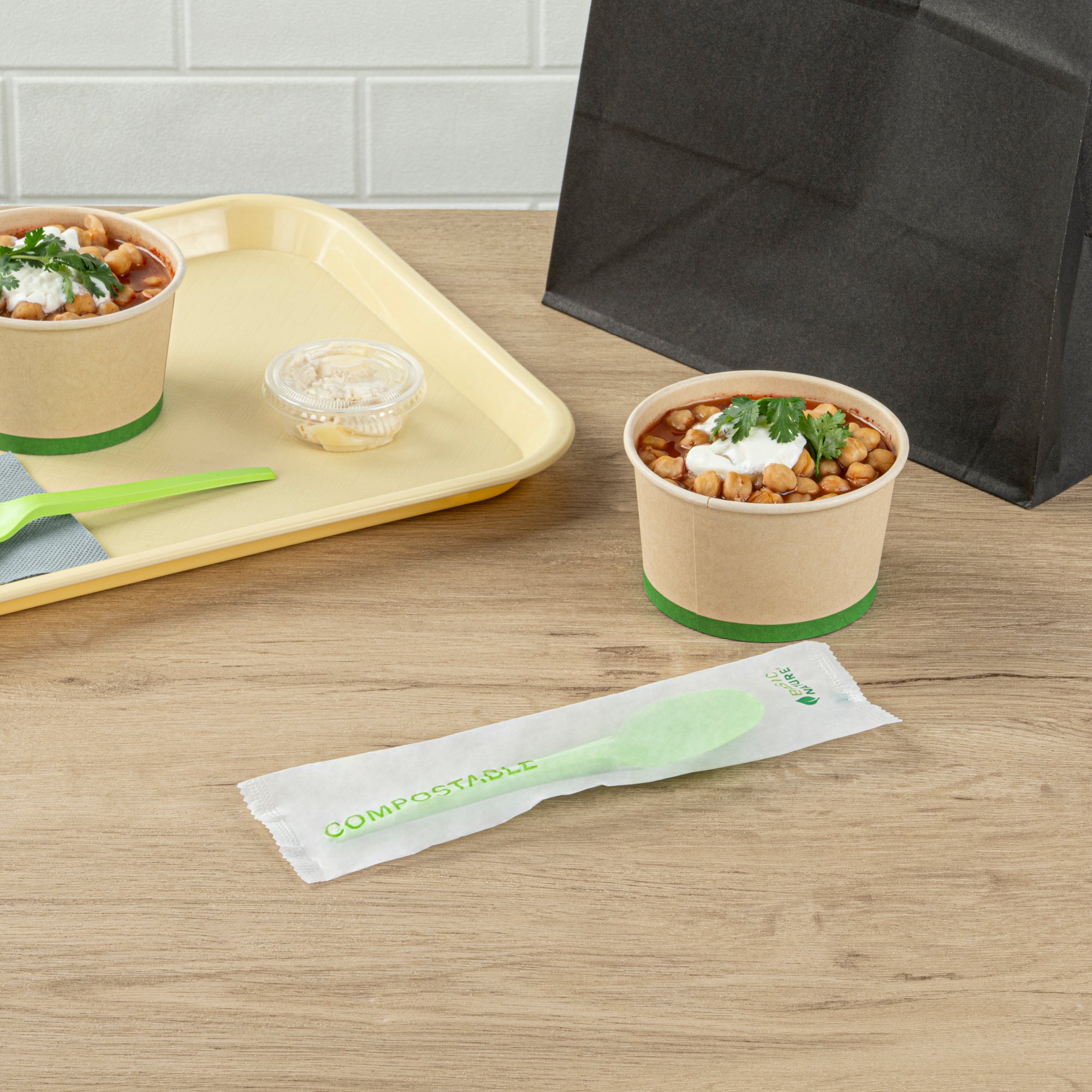 Eco-Friendly Compostable CPLA Plastic Spoons - 250 Count, Heat Resistant, 6.5 Inches - Perfect for Parties, Picnics & Sustainable Dining