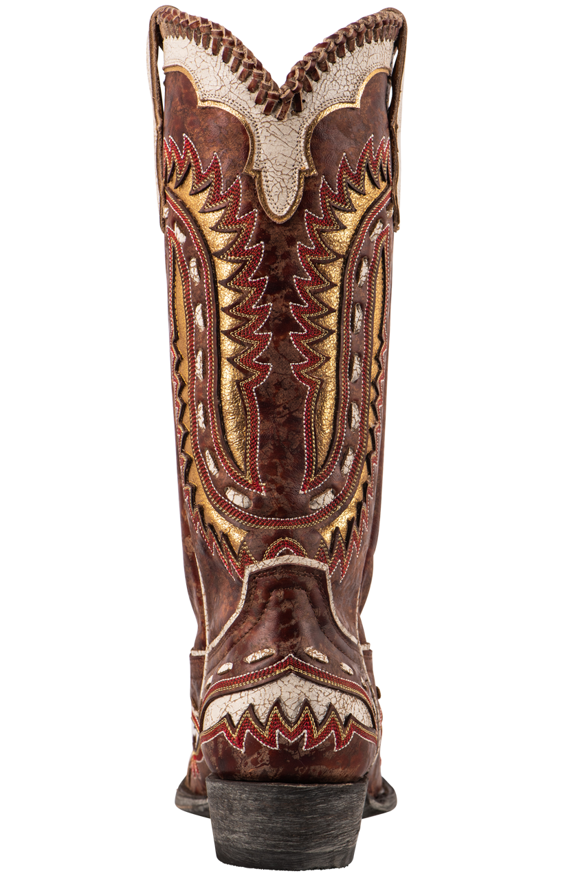 Old Gringo Women's Quiroga Western Cowboy Boots - Genuine Leather Ankle Booties with Honey Color - Perfect for Country Dancing, Rodeo & Casual Outfits