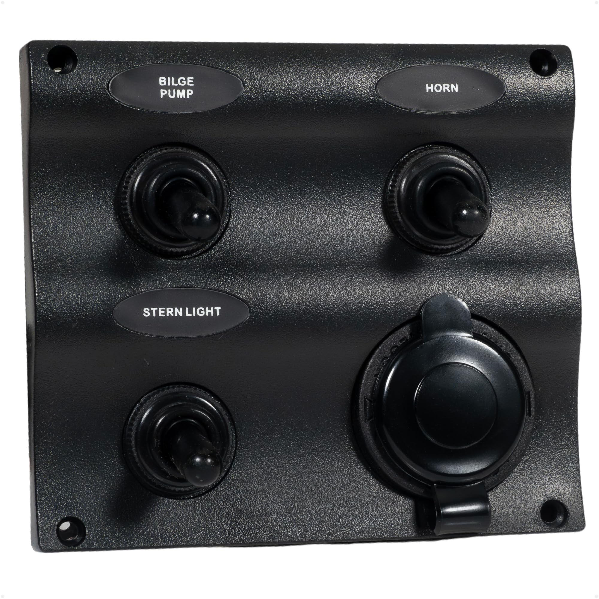 Five Oceans LED Marine Switch Panel - Waterproof 12-24V Toggle Switch Panel with Labels for Boats & Yachts | Perfect for Dashboards, Control Panels & Marine Electrical Systems