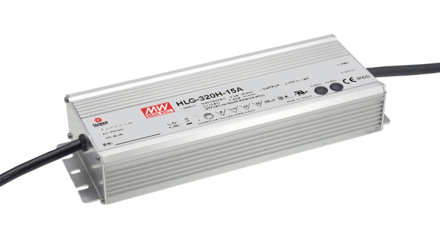 High-Efficiency 321.3W 54V 5.95A IP67 Waterproof LED Power Supply with Adjustable Cable - Perfect for Outdoor LED Lighting, Signage & Landscape Illumination