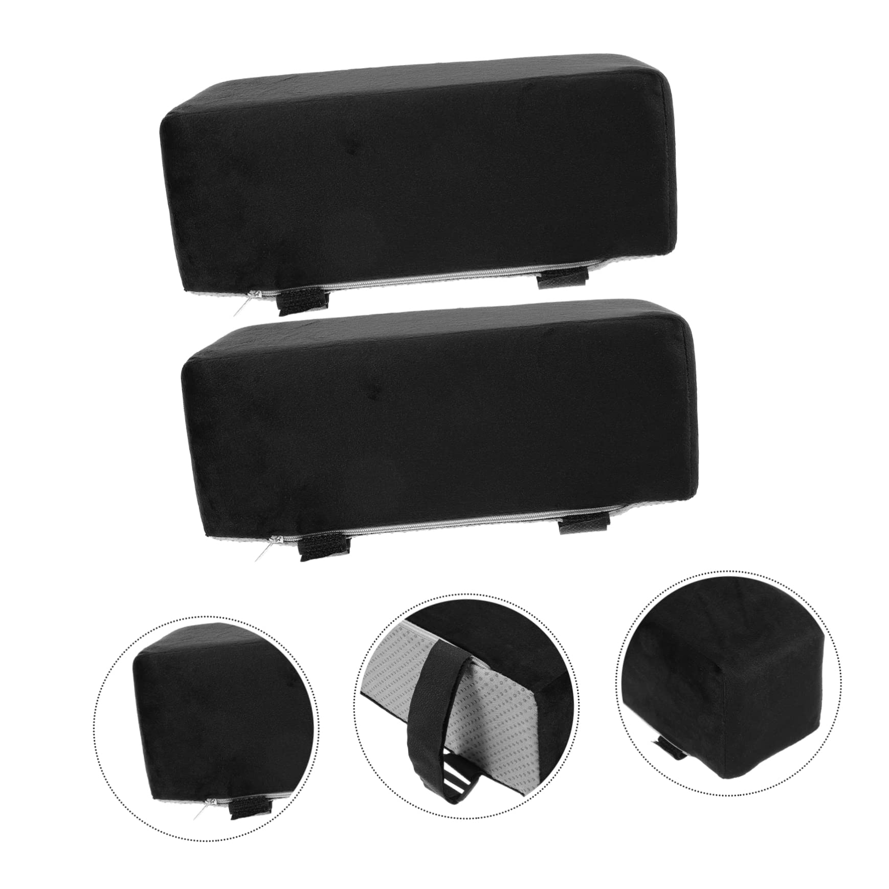 1 Pair Plush Chair Armrest Cushions - Padded Elbow & Wrist Support for Office Desk Chairs, Rotating Chairs - Comfortable Armrest Pads for Work, Gaming & Home Office Use