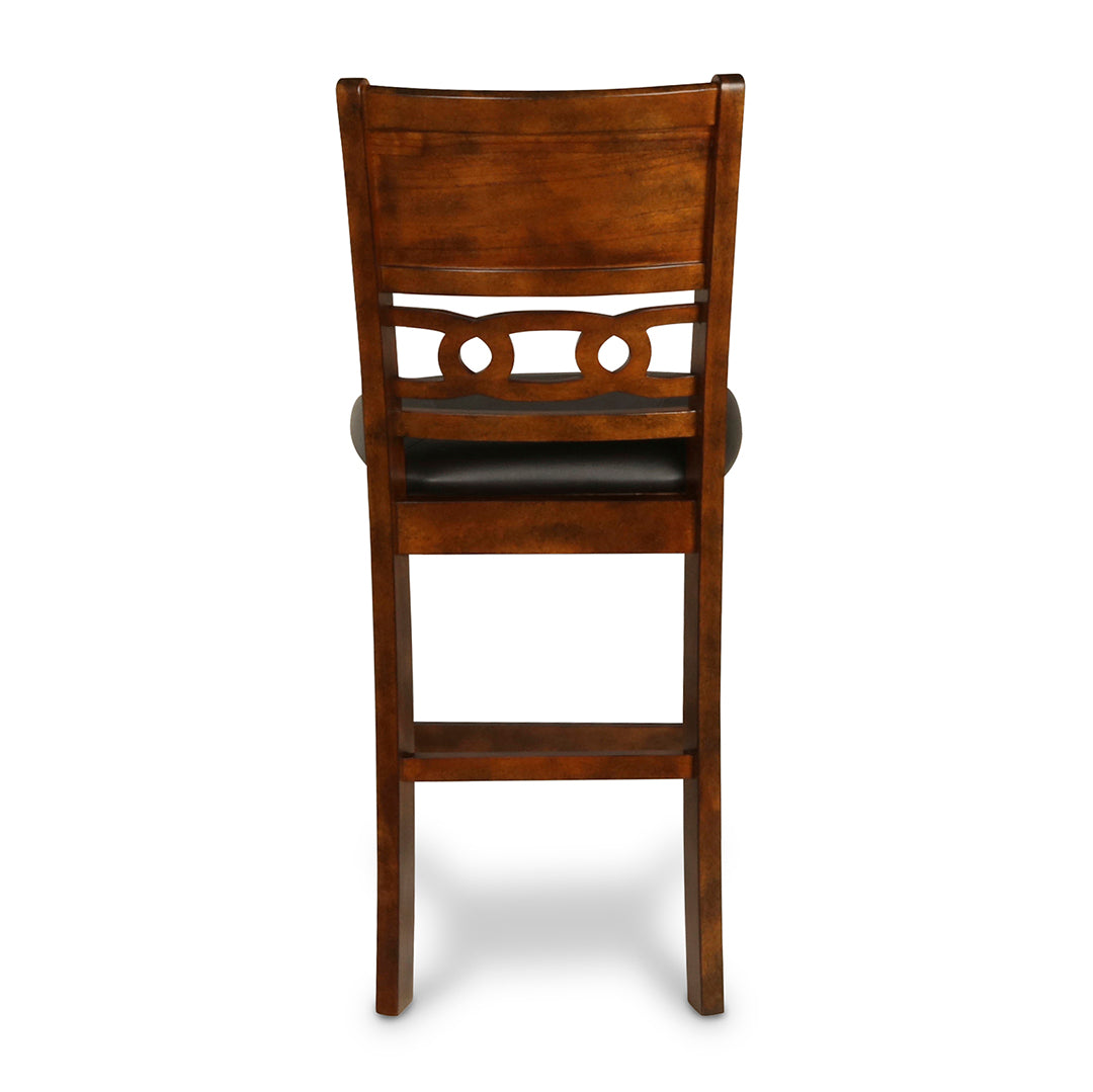 Brown Gia Counter Height Chair - Stylish Bar Stool for Kitchen Island, Breakfast Nook & Home Bar Seating