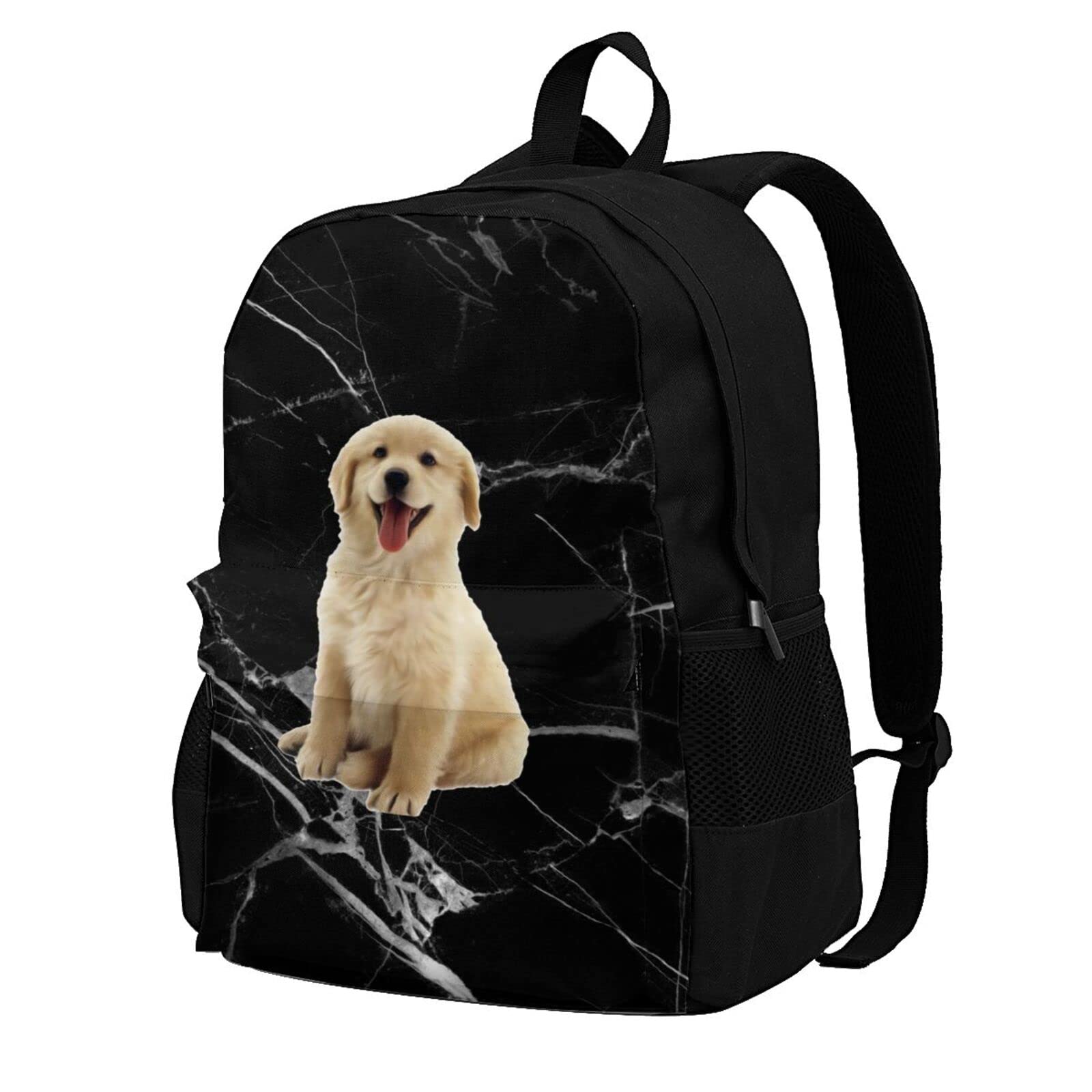 Vontako Puppy Backpack - Lightweight Laptop Backpack for School, Gym, Travel - Durable Bookbag for Teens, Boys & Girls - Black One Size - Perfect for College, Work & Daily Commute