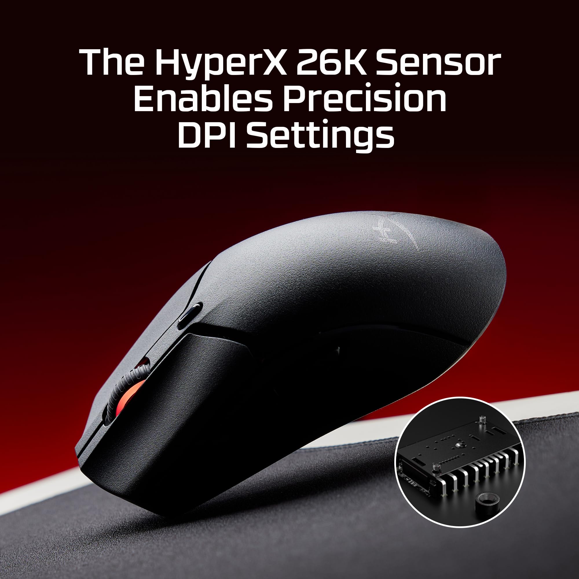 HyperX Pulsefire Haste 2 Mini Wireless Gaming Mouse - Ultra Lightweight Bluetooth & 2.4GHz for PC - Perfect for FPS, MOBA & Esports Gaming (Black)