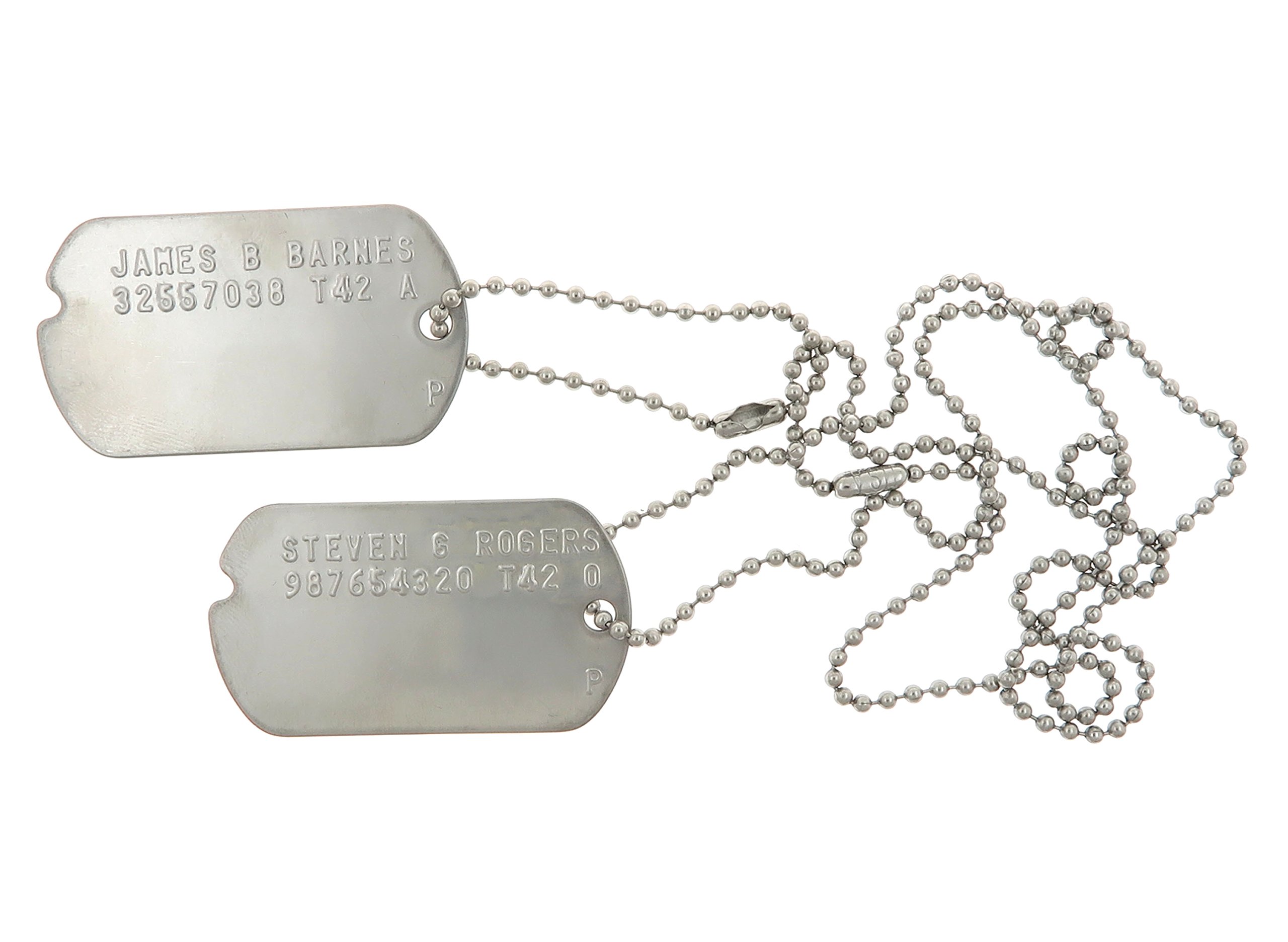 James Barnes 'Bucky' & Steven Rogers Military Dog Tags - Perfect for Cosplay, Collectibles, and Gift Giving