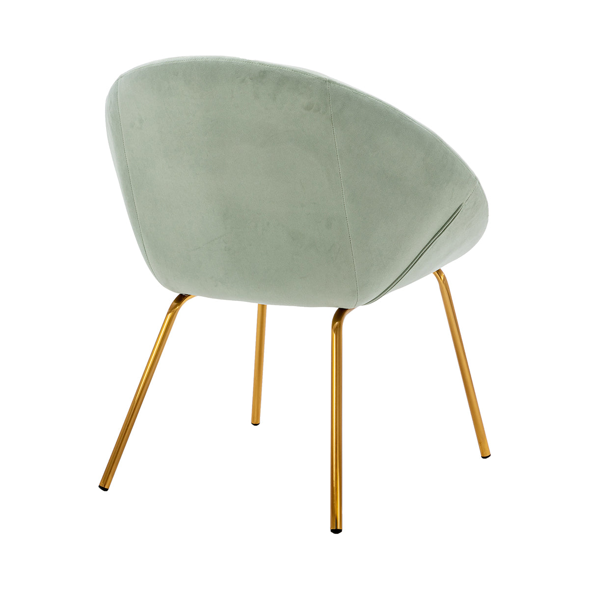 Luxury Halo Velvet Lounge Chair - Modern Velvet Upholstered Accent Chair for Living Room, Bedroom & Office - Soft & Comfortable Reading Chair with Sturdy Metal Legs - Perfect for Relaxing, Reading & Decor