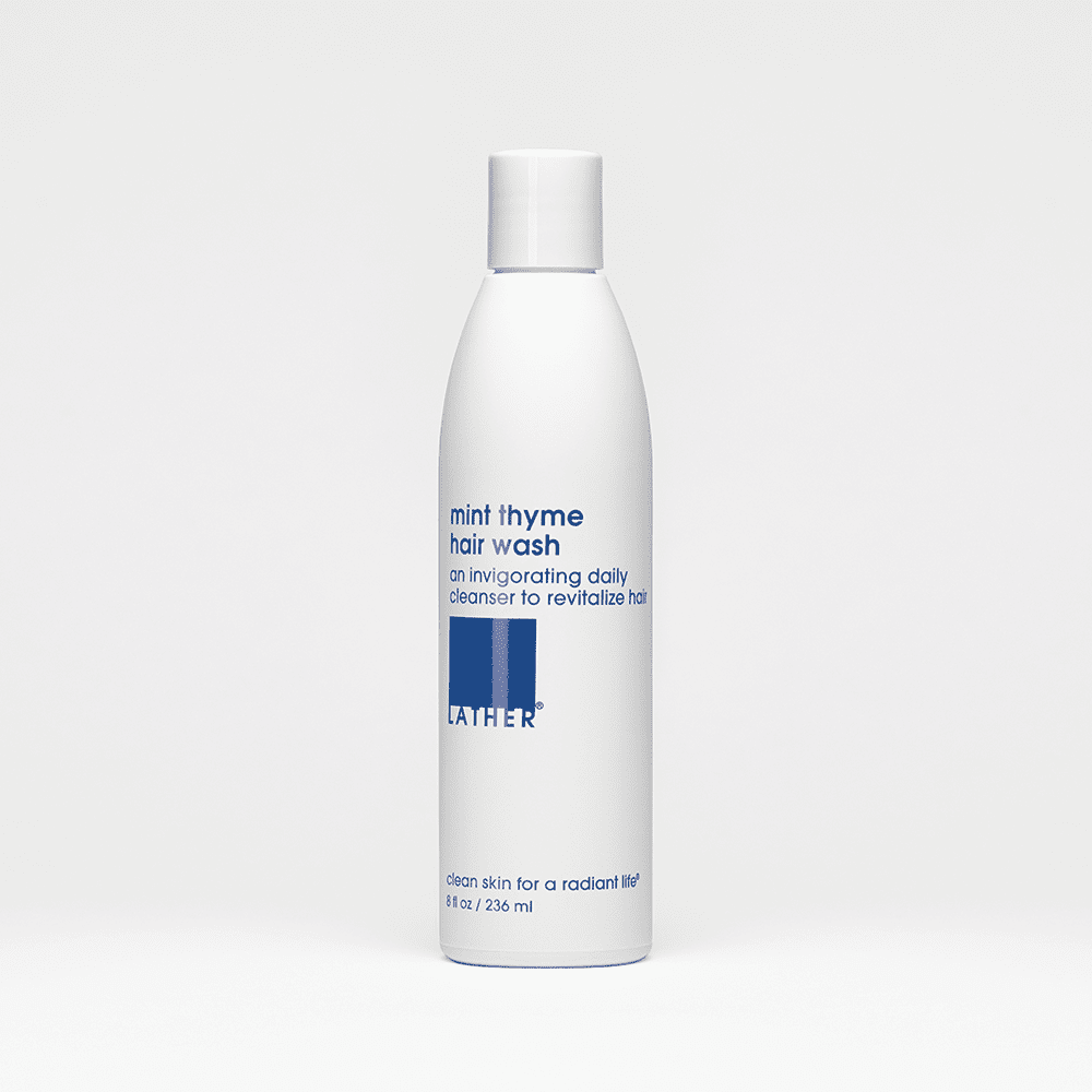Natural Mint & Thyme Hair Wash Shampoo - Gentle Cleansing for All Hair Types - Perfect for Daily Use & Scalp Care