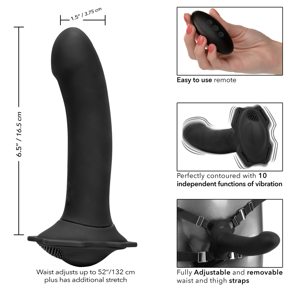 Her Royal Harness Me2 Remote Rumbler Vibrating Strap-On for Couples - Wireless Adult Toy for Lesbian, BDSM & Role Play - Enhance Intimacy in the Bedroom