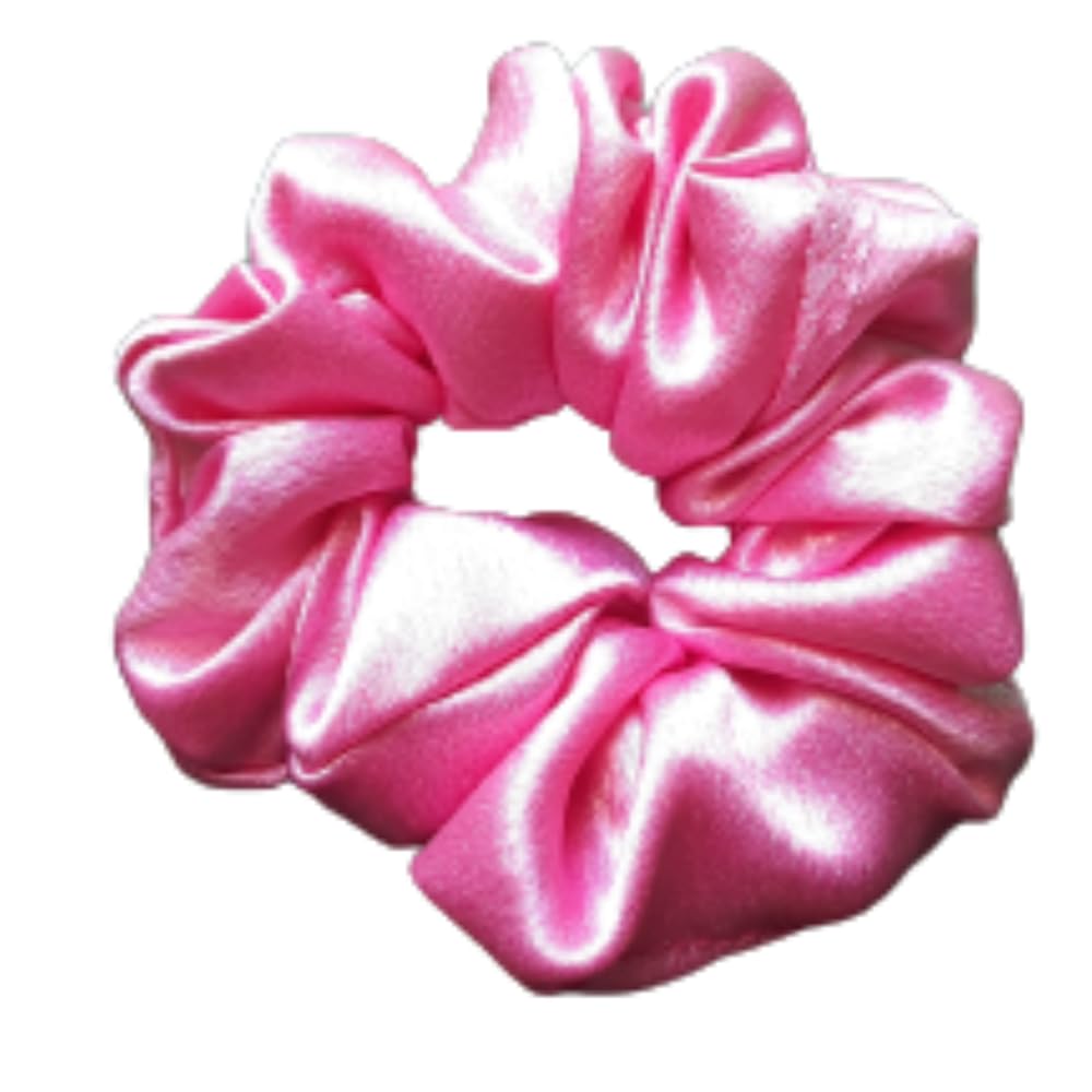 Premium Satin Hair Scrunchies for Women - Soft Elastic Hair Bands (3-Pack) - Gentle & Stylish Hair Accessories for Work, Gym, and Everyday Use