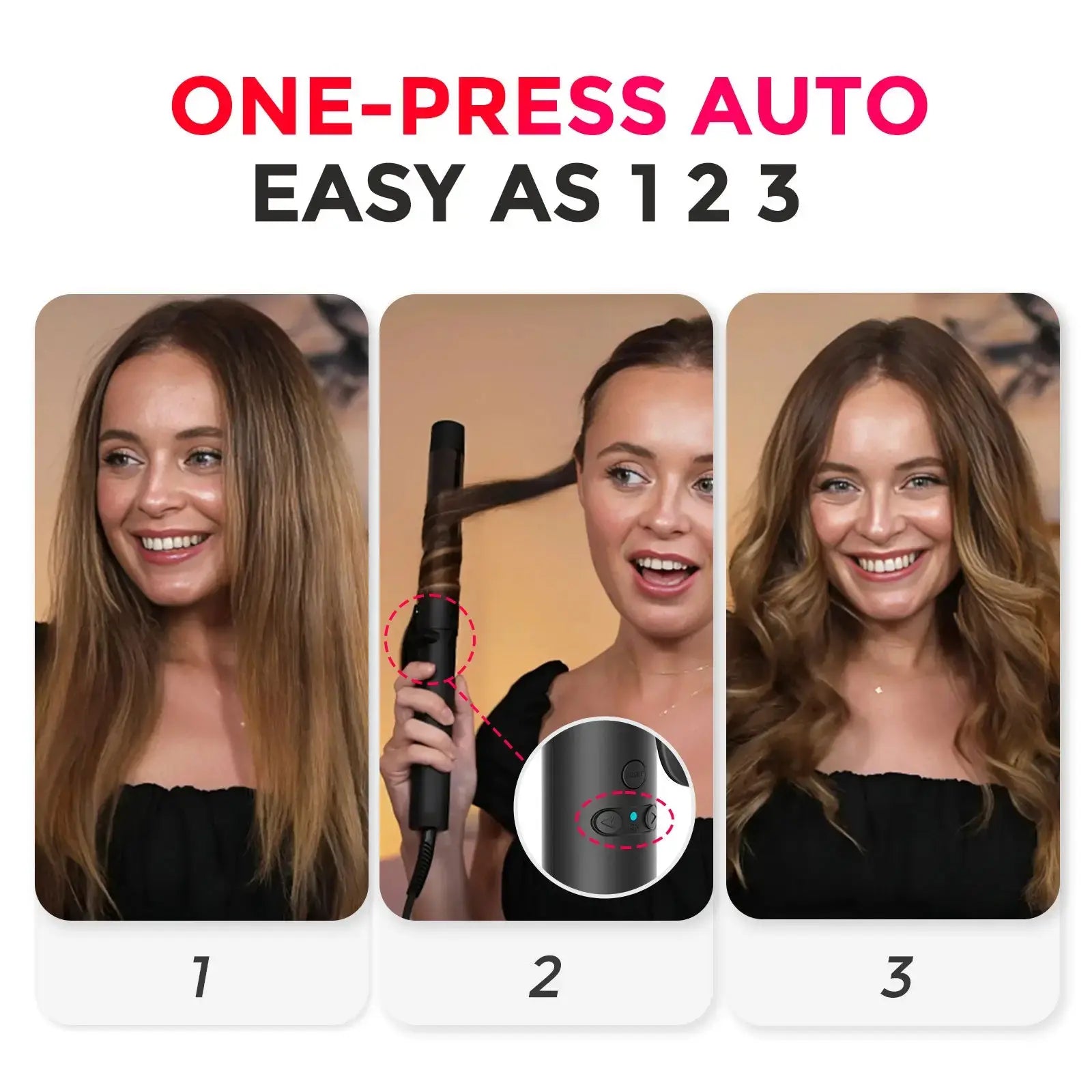 Tymo Rota Hair Styler - 360° Rotating Hot Air Brush for Smooth & Voluminous Hair | Perfect for Home Styling, Salon Results, Travel & Daily Use