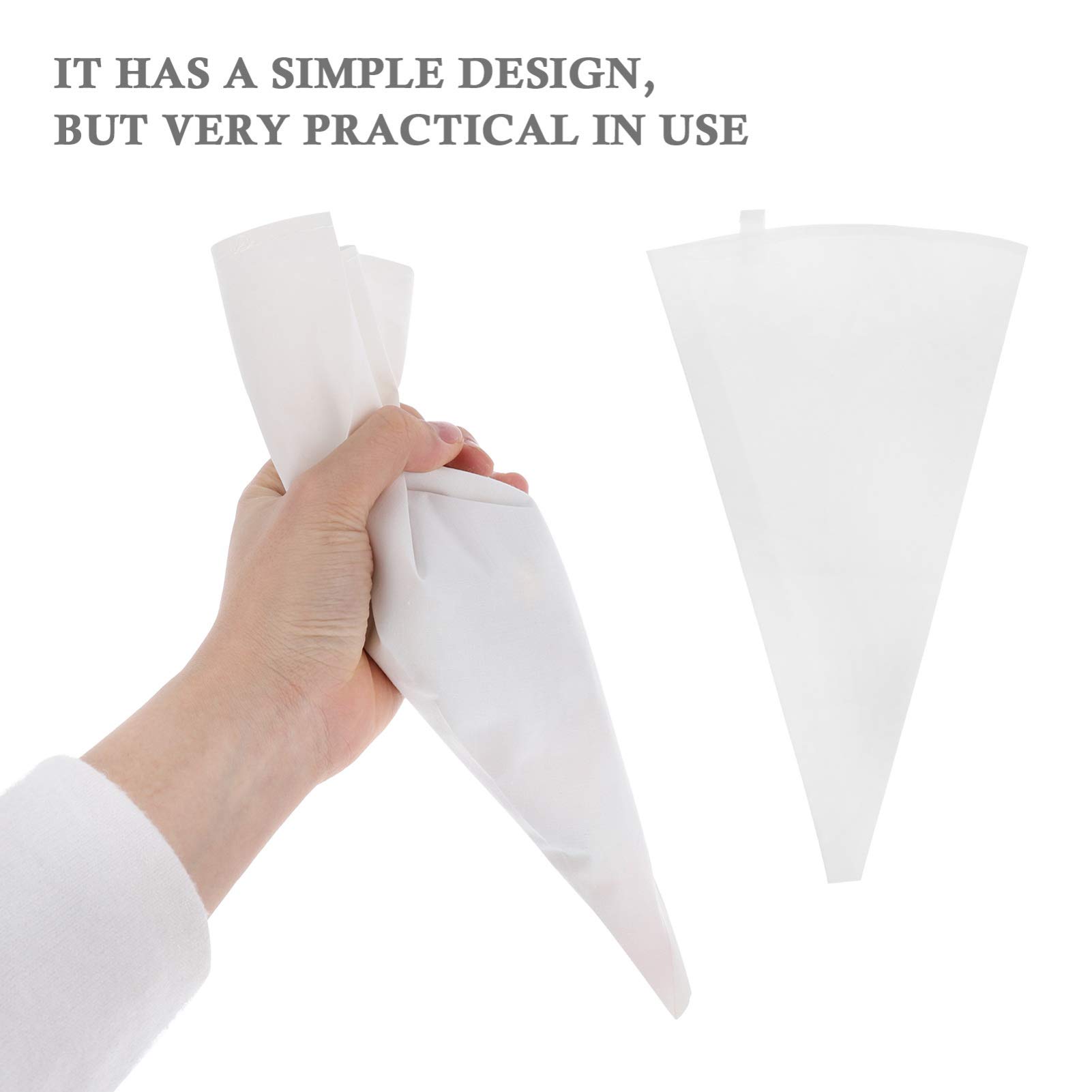 2 Pcs Reusable Pastry Bags for Cake Decorating - Icing Piping Bags with 3 Nozzle Tips - Professional Baking Tools for Cookies, Cupcakes & Desserts - Perfect for Home Bakers and DIY Cake Decorating