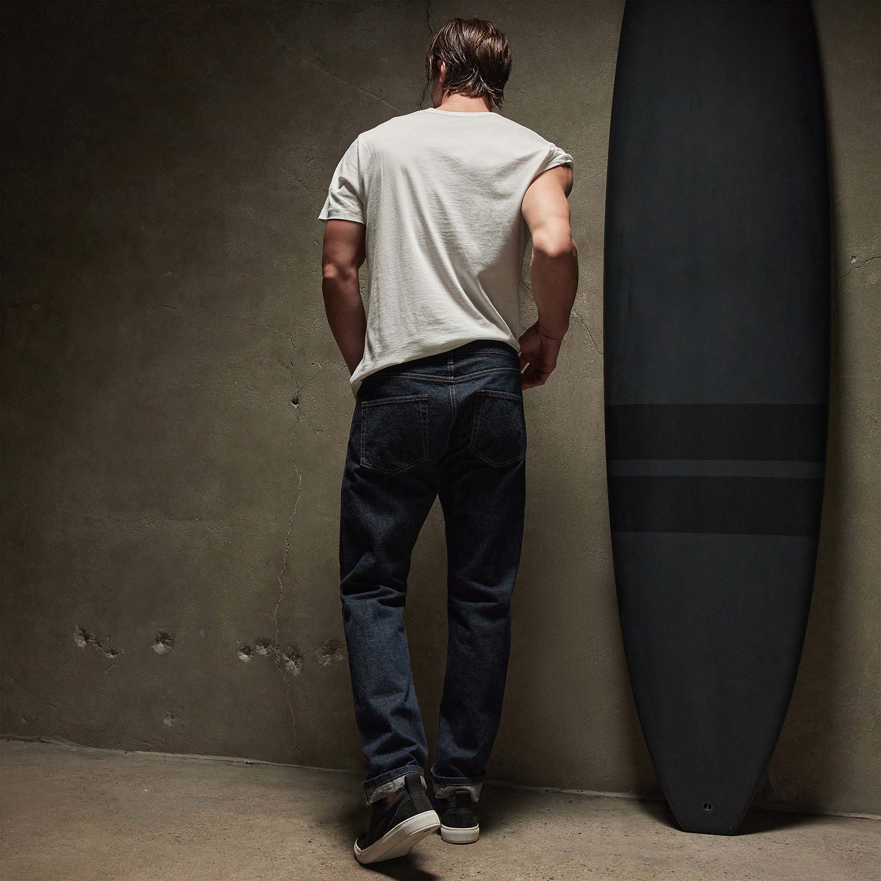 Premium Selvedge Pacific Jeans in Classic Rinse Wash - Perfect for Casual Wear, Work & Everyday Comfort