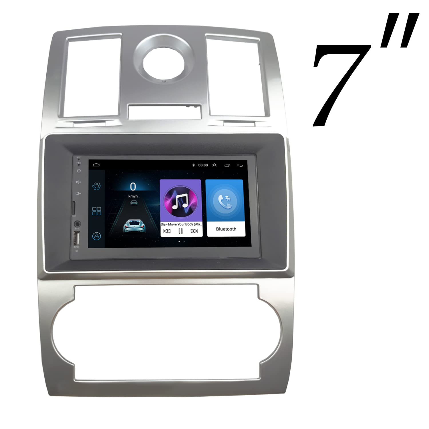 Chrysler 300C 2005-2007 Radio Stereo Bezel Dash Installation Mount Trim Kit - Compatible with 9