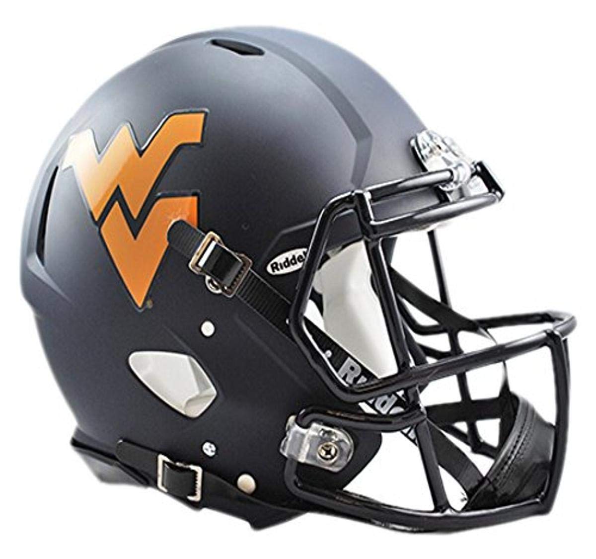 RIDDELL SPORTS West Virginia Mountaineers Speed Authentic Football Helmet – Official NCAA Football Gear for Fans & Collectors – Perfect for Game Day, Tailgating, and Display