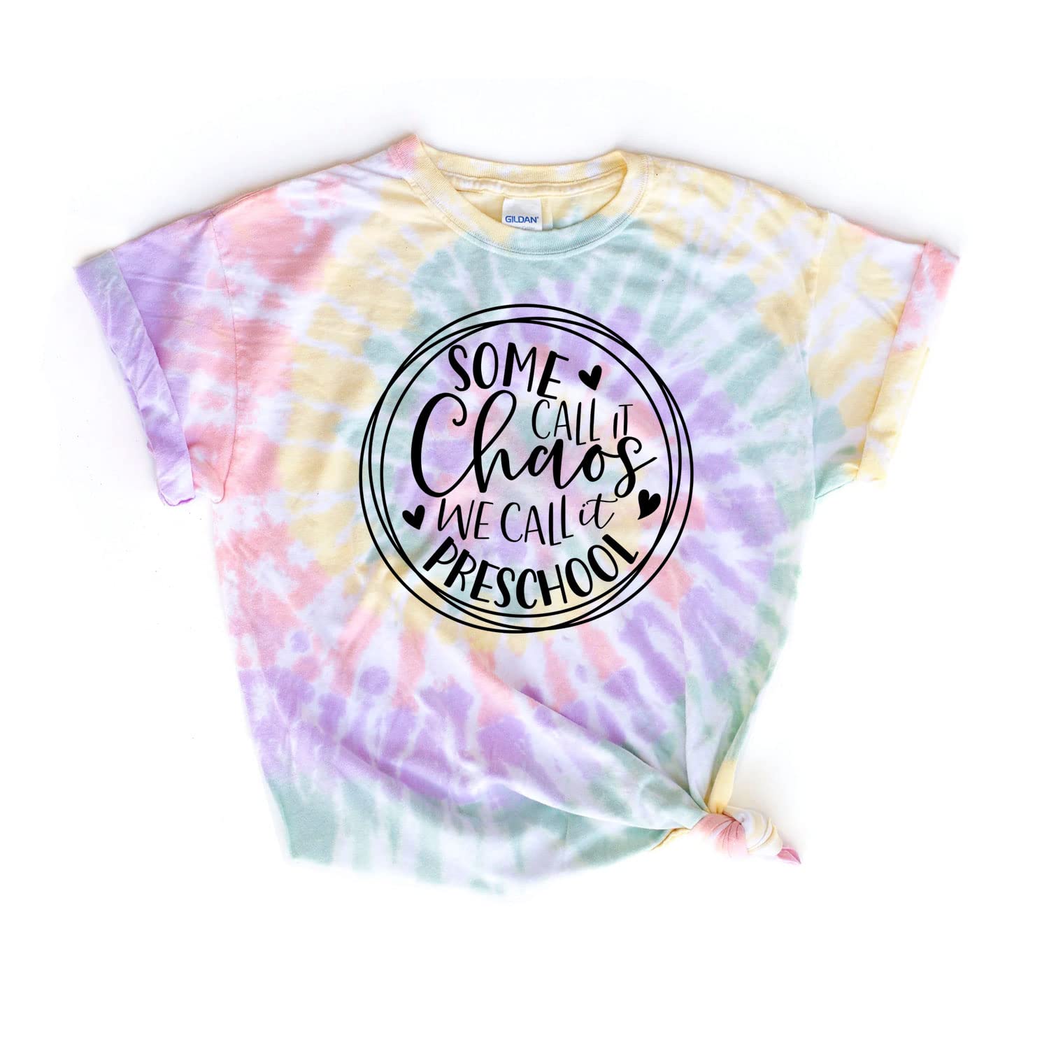 Funny Preschool Teacher Tie Dye Shirt - Gift for Educators & Daycare Staff - Classroom Outfit
