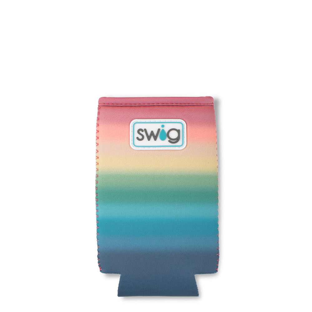 Sunset Slim Can Cooler - Insulated Neoprene Sleeve for Beer & Soda Cans - Perfect for Beach, BBQ, and Outdoor Parties