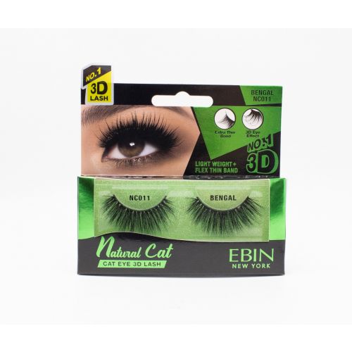 EBIN NATURAL 3D Cat Eye False Eyelashes - Choose Your Style for Dramatic Volume & Length | Perfect for Parties, Weddings & Special Occasions