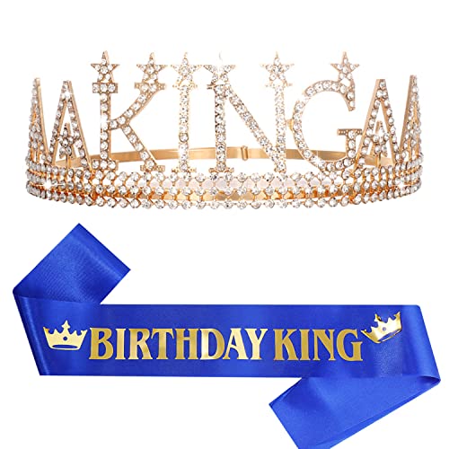 Gold Crown+ Blue Sash