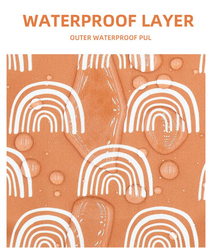 Waterproof Reusable Wet Dry Bag with 2 Zippered Pockets & Handle - Ideal for Baby Cloth Diapers, Breast Pump Parts, Beach, Pool, Gym, Yoga & Daycare Organizer - Perfect for Stroller, Travel & Toiletries Storage