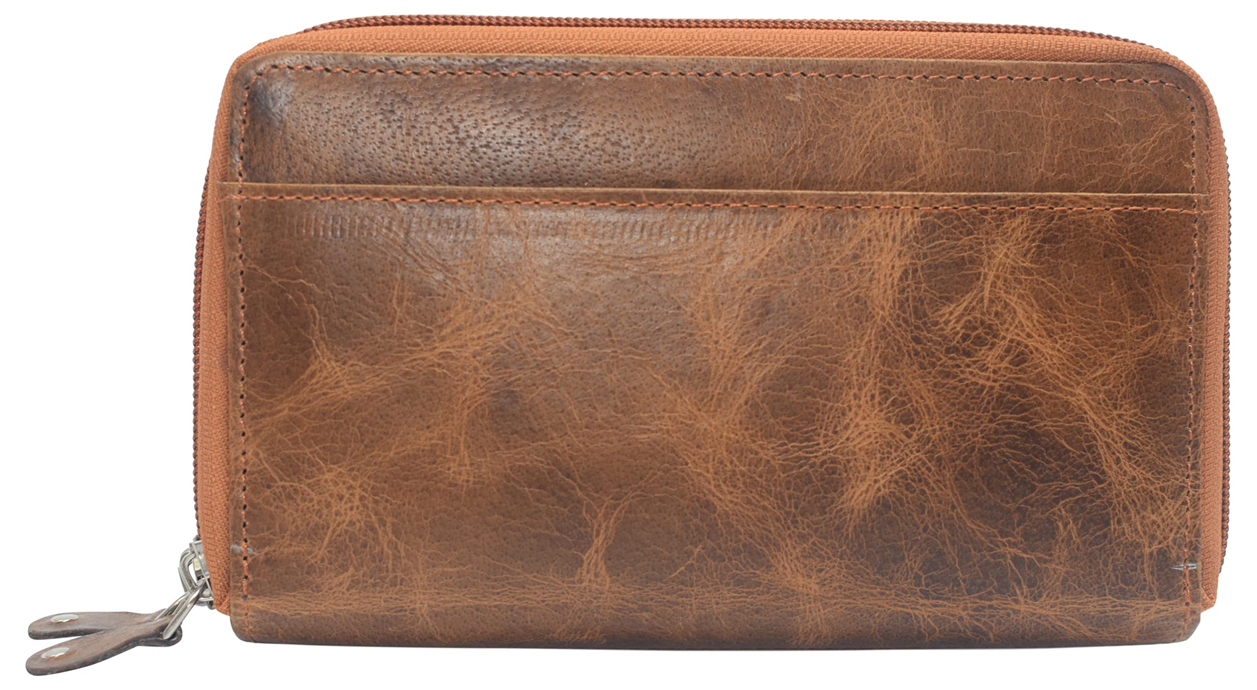 RFID Blocking Leather Wallet for Women - Large Travel Purse with Zip Around & Wristlet (Tan) | USA Made | Perfect for Everyday Use, Shopping & Travel Security