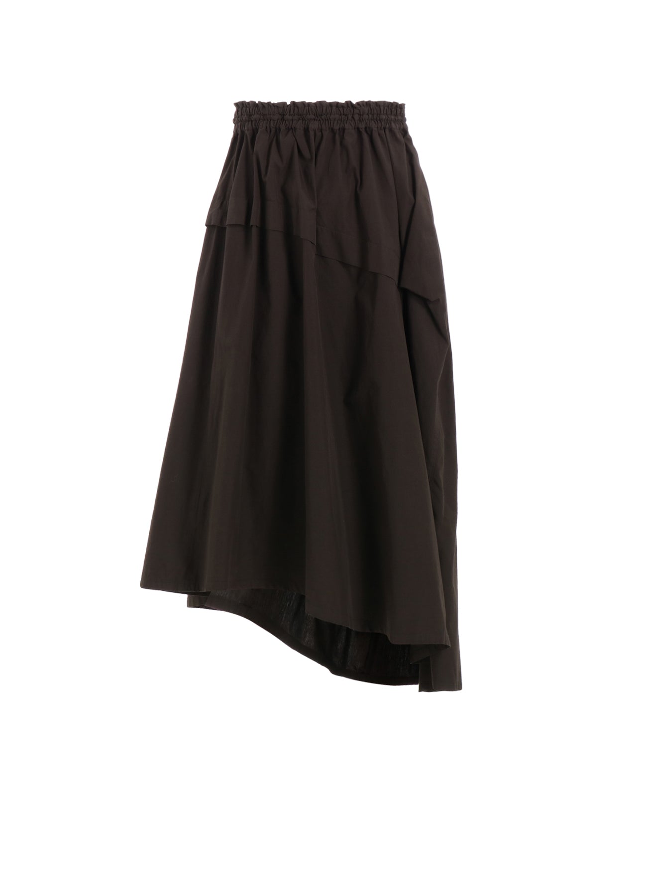 Stylish Cotton Broad Garment Dyed Right Tucked Asymmetric Skirt - Women's Fashion Skirt for Casual Wear, Office Outfits & Special Occasions