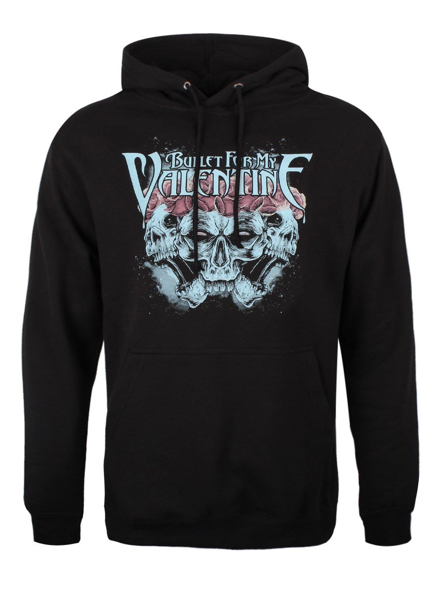 Bullet For My Valentine Men's Crown Hooded Sweatshirt - Black Pullover for Concerts, Streetwear & Casual Outfits | Official Band Merch