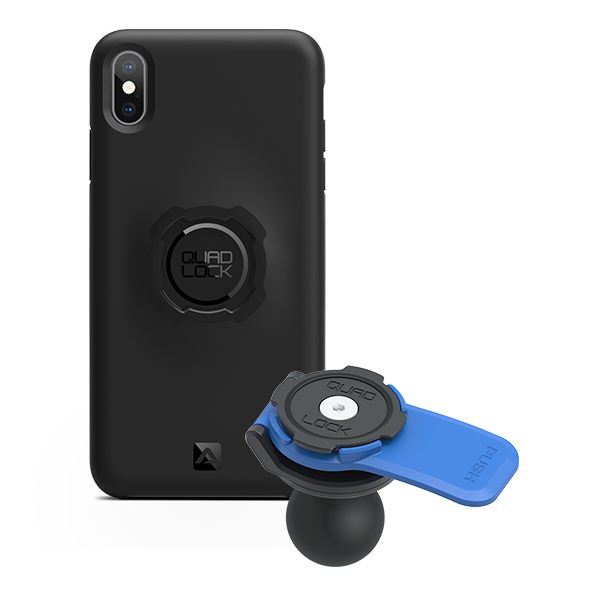 1 Ball Motorcycle Phone Mount Kit - Universal Adjustable Handlebar Holder for iPhone & Smartphones - Perfect for GPS Navigation & Hands-Free Riding