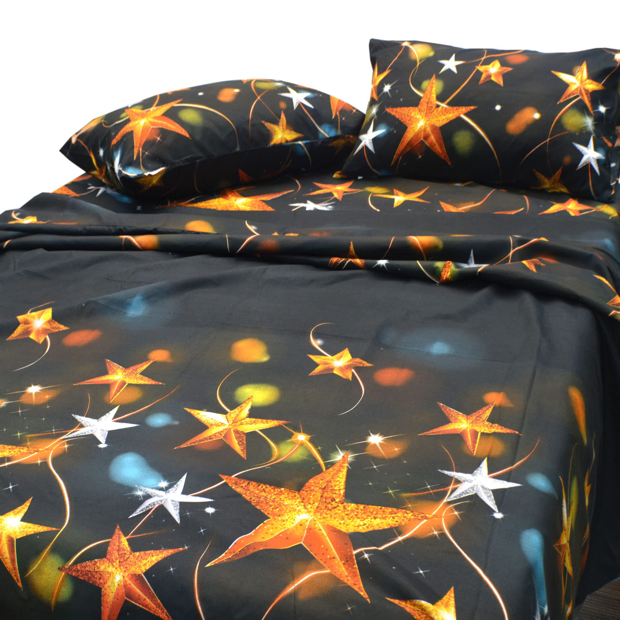 Essina King Sheet Set – 4 Piece Kids Bedding Collection with Flat Sheet, 16