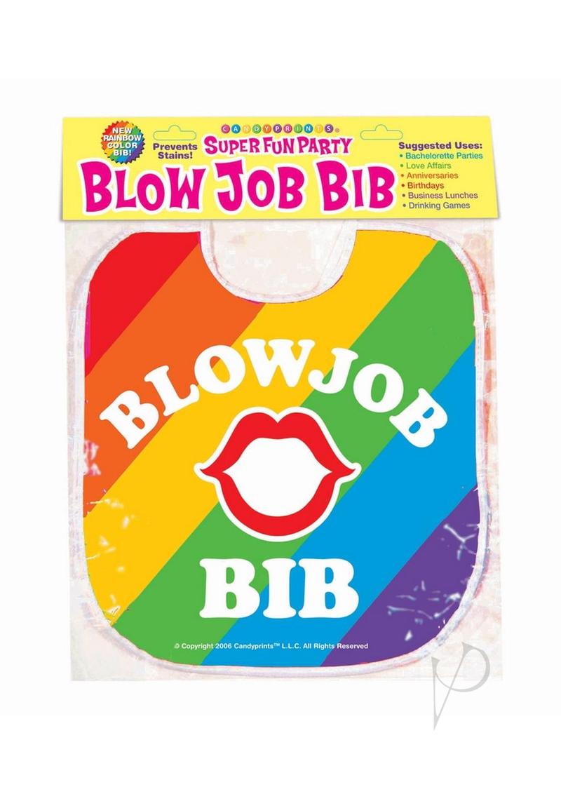 Rainbow Blow Job Bib - Waterproof & Adjustable Adult Apron for Messy Eating, Oral Sex & Sensual Play - Perfect for Couples, Parties & Spicy Date Nights