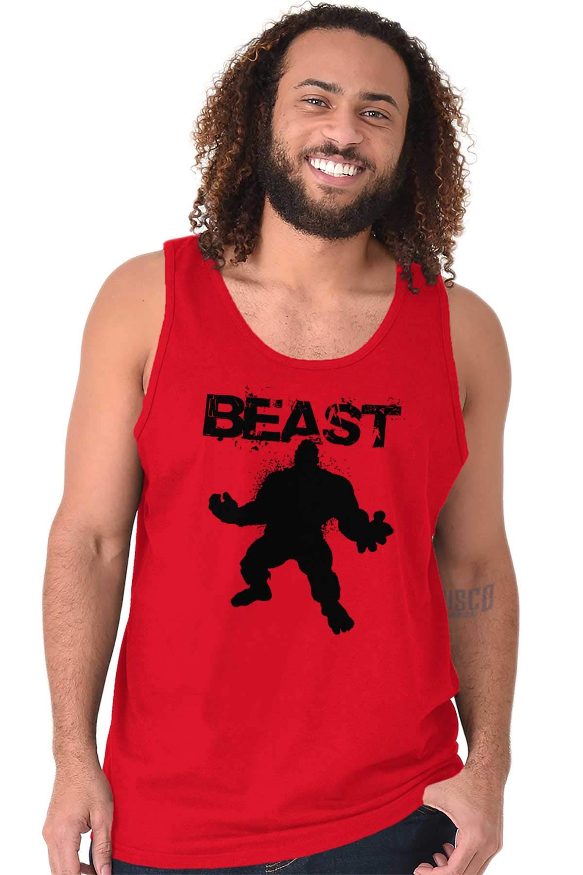 Brisco Brands Beast Gym Fitness Tank Top for Men - Sleeveless Workout Shirt for Bodybuilding & Weightlifting | Perfect for Gym, Training & Fitness Enthusiasts