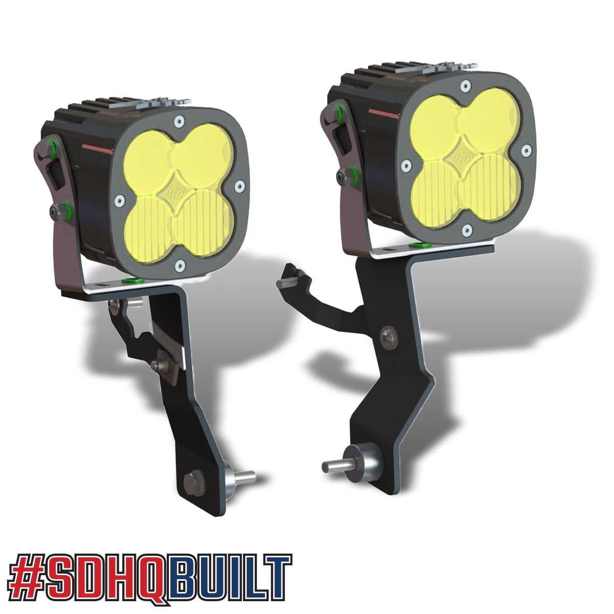 19-25 GMC 1500 SDHQ Built A-Pillar Light Mounts | Off-Road LED Light Brackets for GMC Sierra & Silverado | Perfect for Night Driving, Hunting & Off-Road Adventures