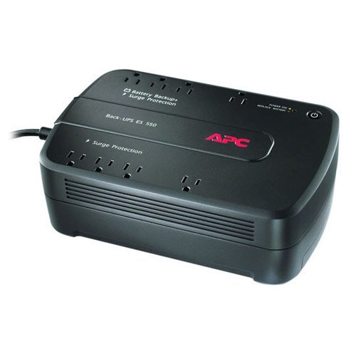 APC Back-UPS ES 550VA Uninterruptible Power Supply (UPS) for Desktop Computers - Protect Your PC from Power Outages & Surges for Home & Office Use