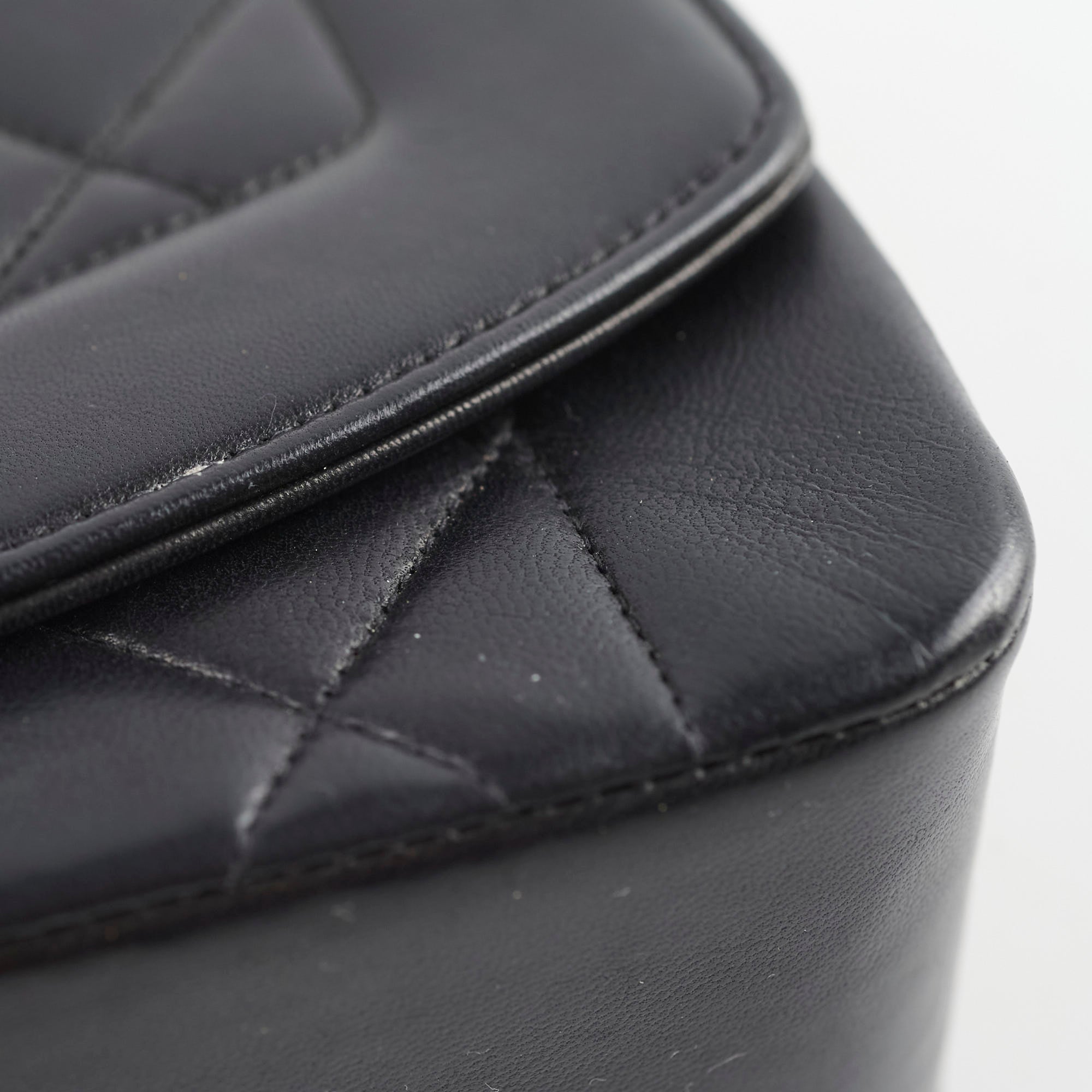 Chanel Small Vintage Diana Lambskin Black Bag (4 Series) - Luxury Crossbody Purse for Women, Perfect for Evening Parties & Date Nights