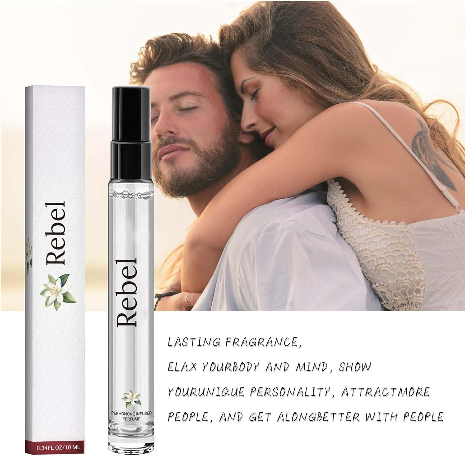 Rebel Pheromone Cologne for Men - Long Lasting Fragrance by Alloura (2PCS) | Attract Confidence & Enhance Charisma | Perfect for Dates, Nightlife & Special Occasions