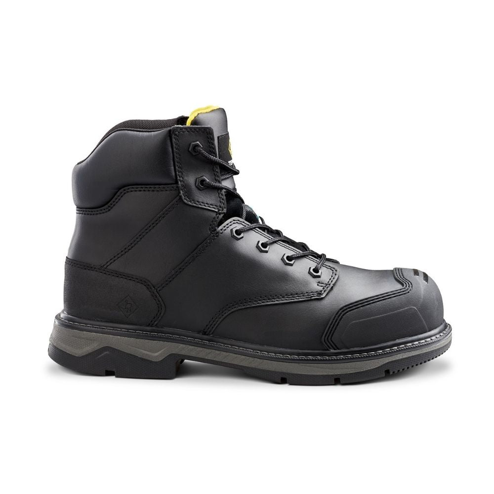 Terra Patton TR0A4NS6BLK Unisex Steel Toe Work Boots - CSA Certified Safety Shoes for Construction & Industrial Use - Black