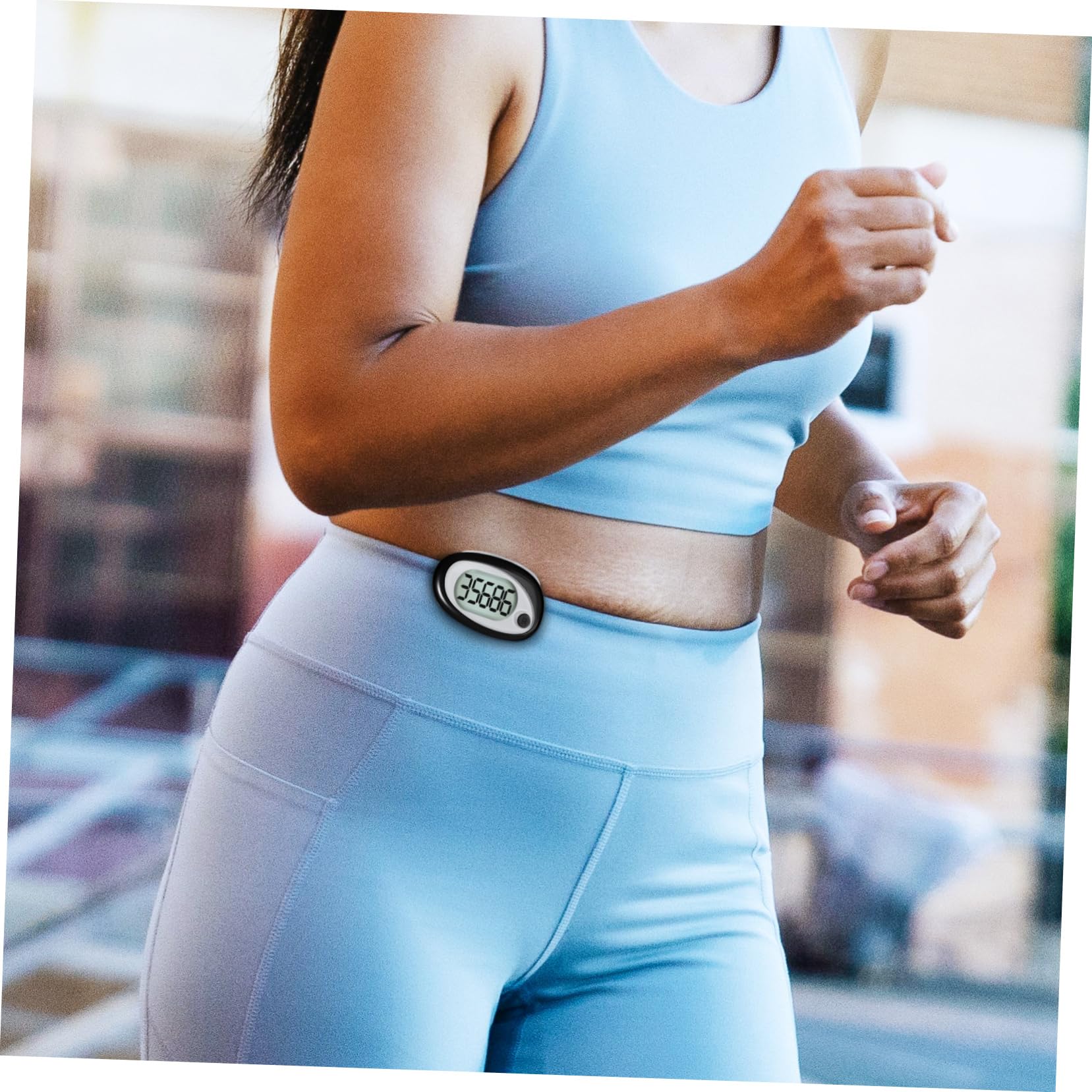 BESPORTBLE Digital Pedometer - Step Counter for Walking, Running & Fitness Tracking - Accurate Step Tracker with Clip - Perfect for Jogging, Hiking & Daily Activity Monitoring