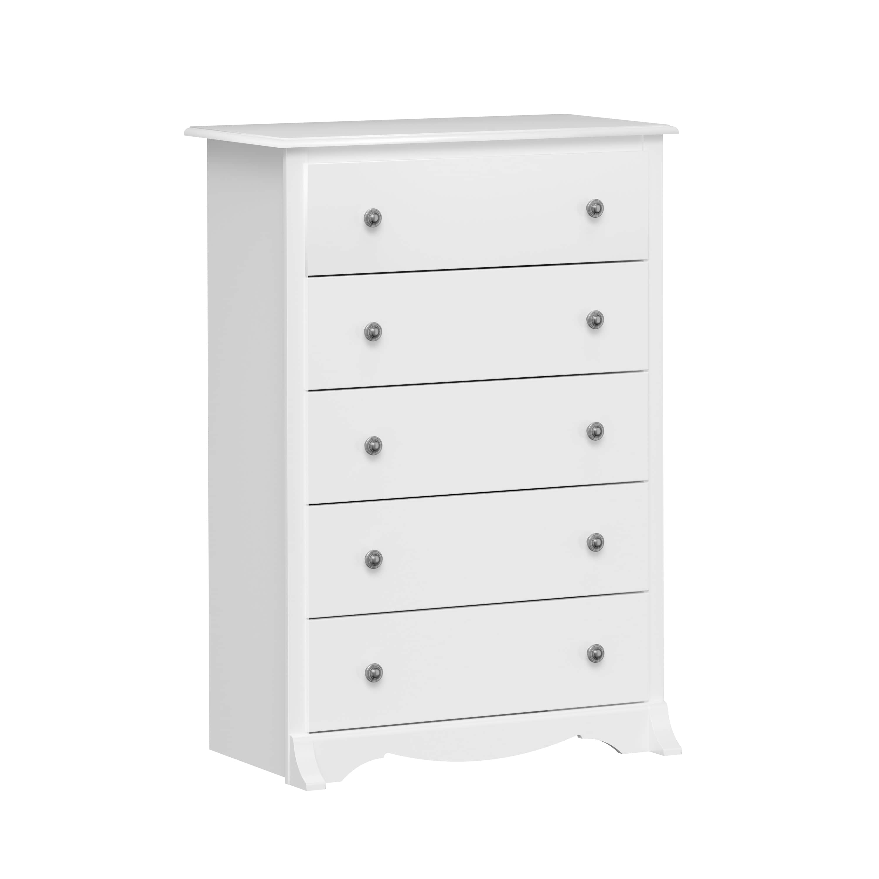 Sonoma 5-Drawer Dresser Chest - White, Black, Gray, Blue & Beige | Bedroom Storage Organizer for Clothes & Accessories