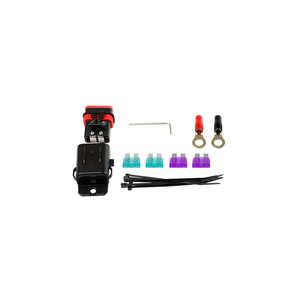 MSATC 8AWG Waterproof Fuse Holder - High Current Input & Output for Marine, RV, and Off-Grid Solar Power Systems